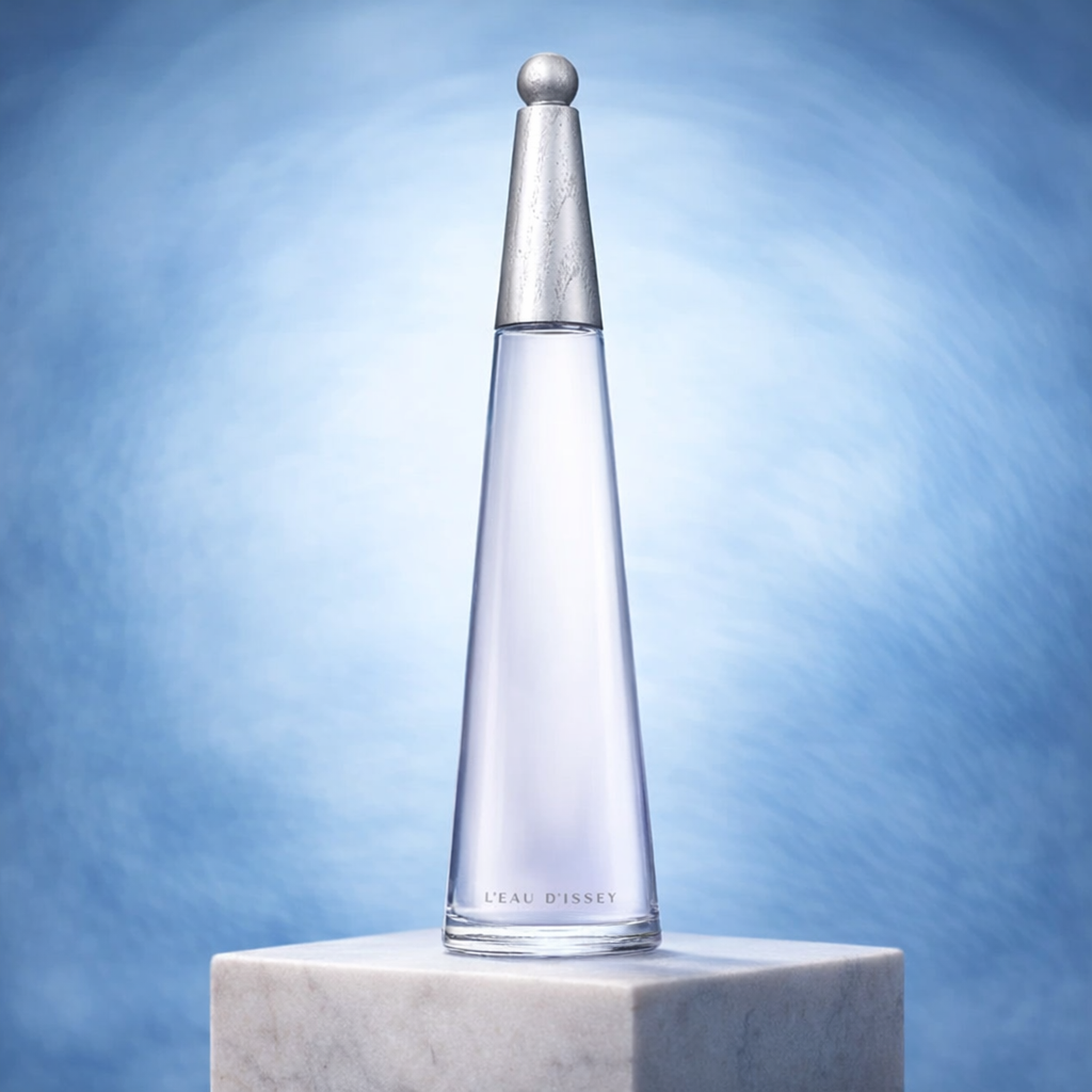 Issey Miyake L'eau D'issey EDP for Women Intense upright pedestal gallery showcase