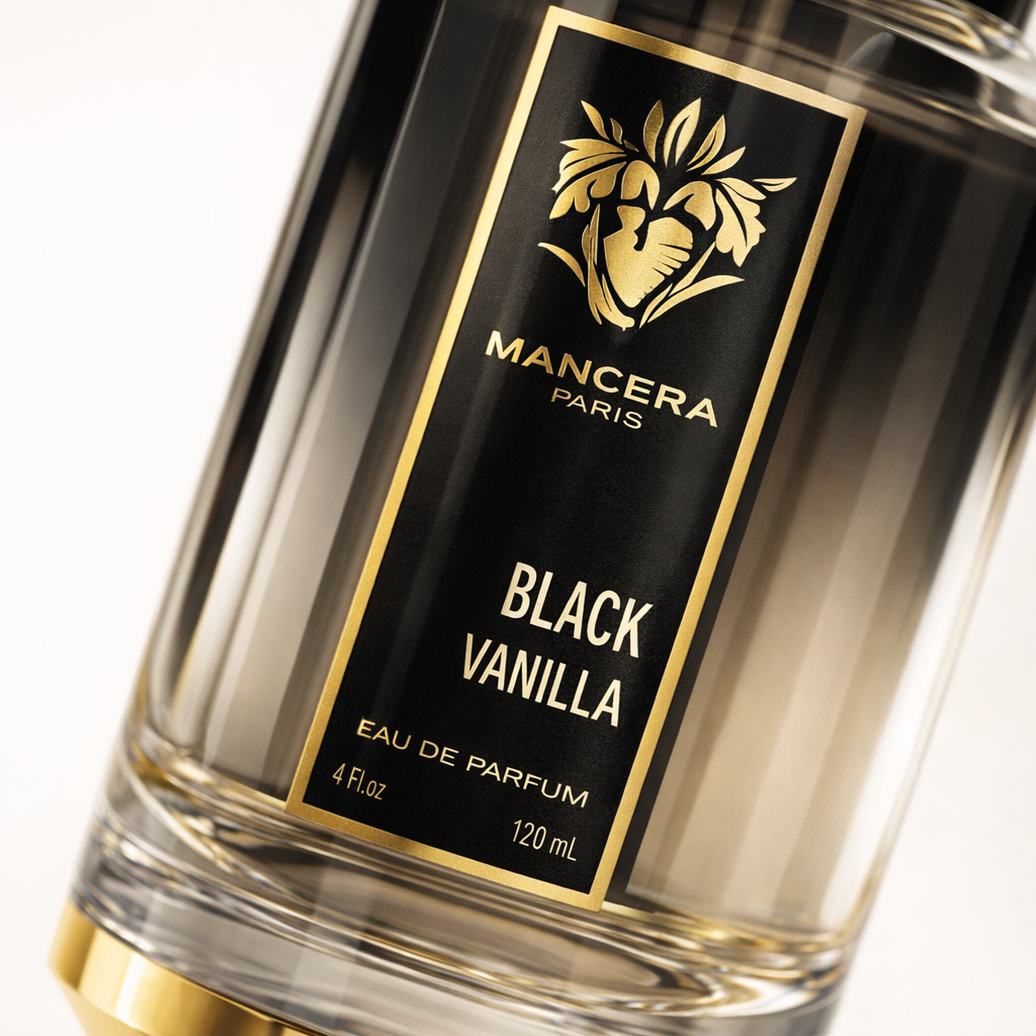 Mancera Black Vanilla EDP macro label detail gallery showcase
