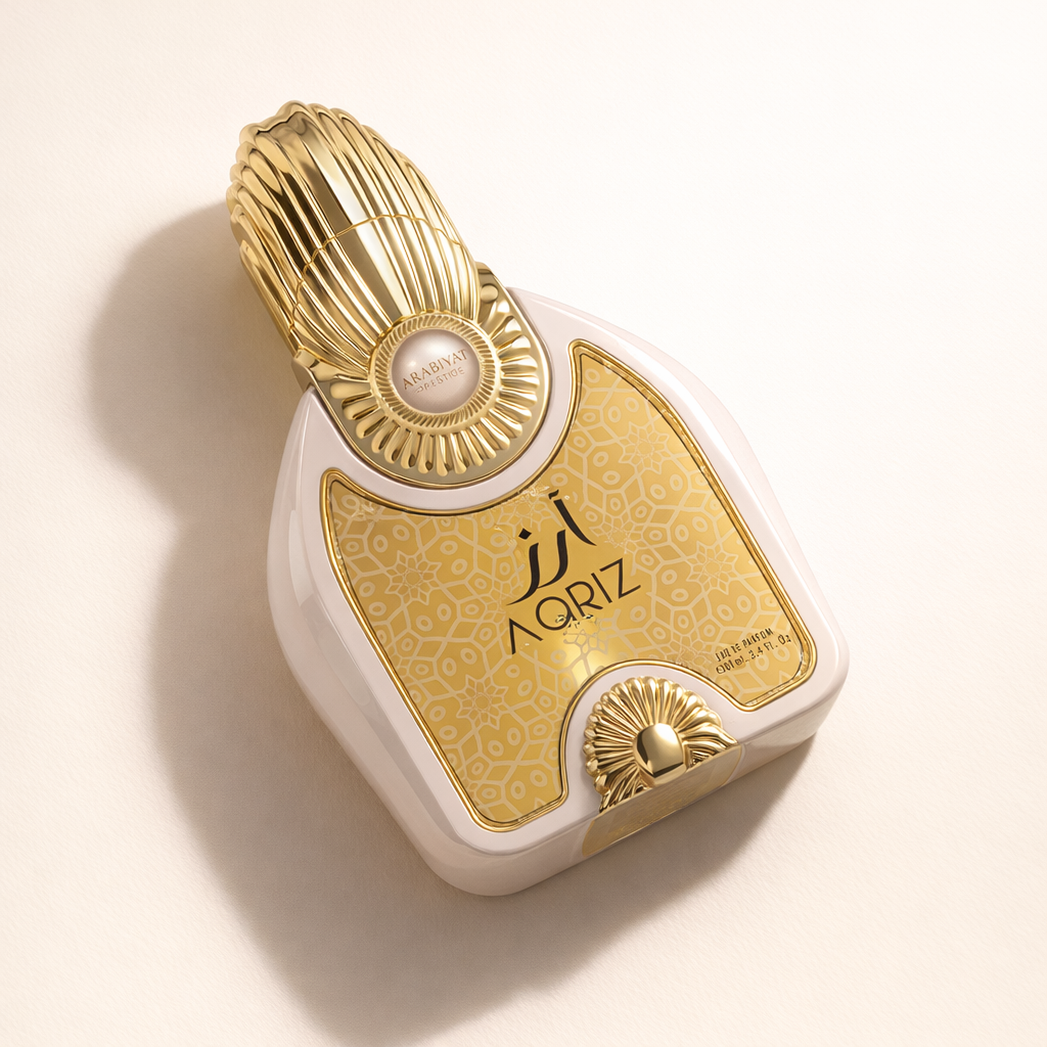 Arabiyat Prestige Aariz EDP angled still-life gallery showcase