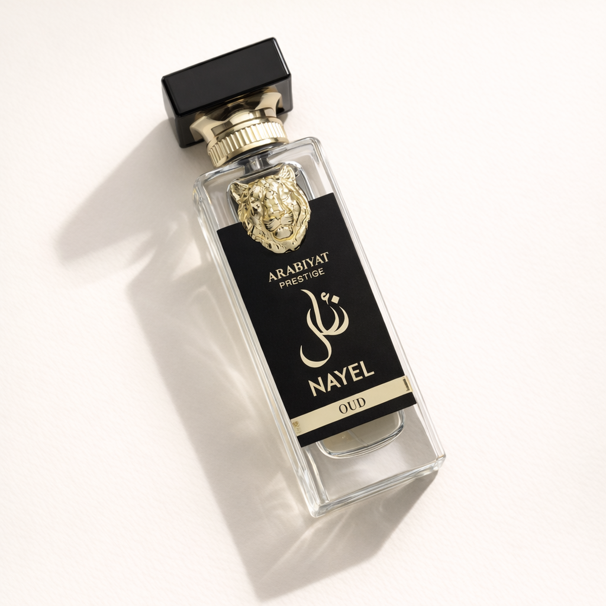 Arabiyat Prestige Nayel Oud EDP angled still-life gallery showcase