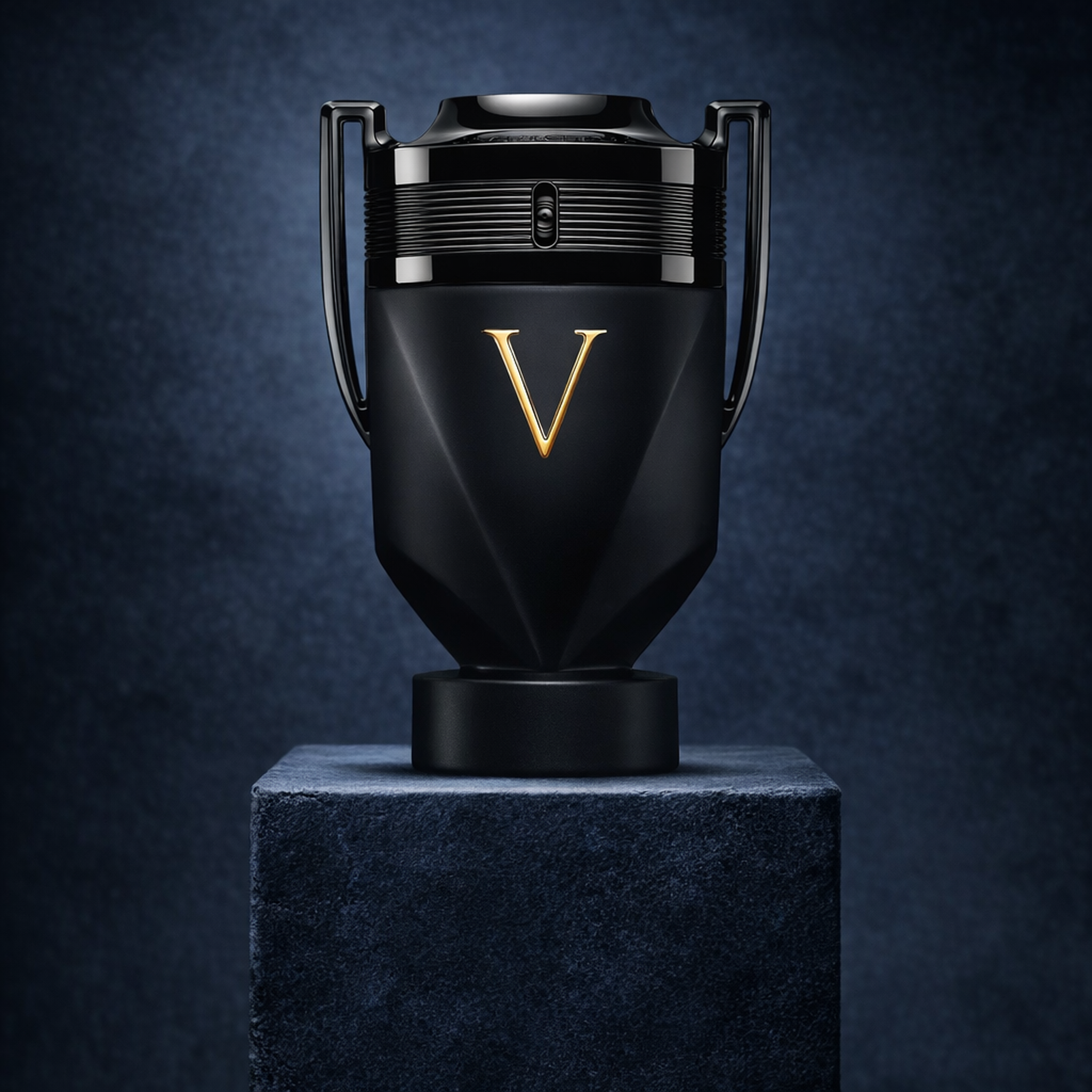 Paco Rabanne Invictus Victory Absolu Parfum Intense For Men upright pedestal gallery showcase