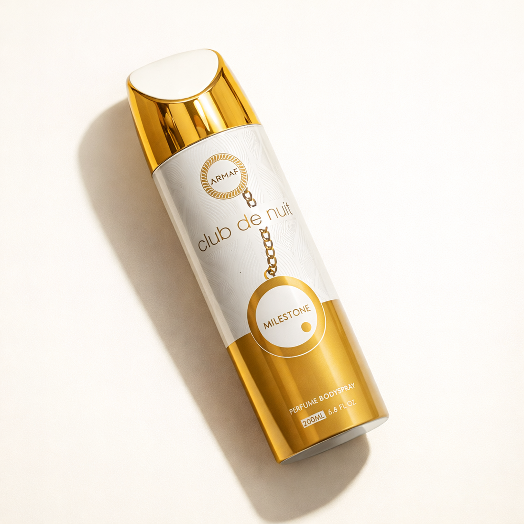 Armaf Club De Nuit Milestone Body Mist angled still-life gallery showcase