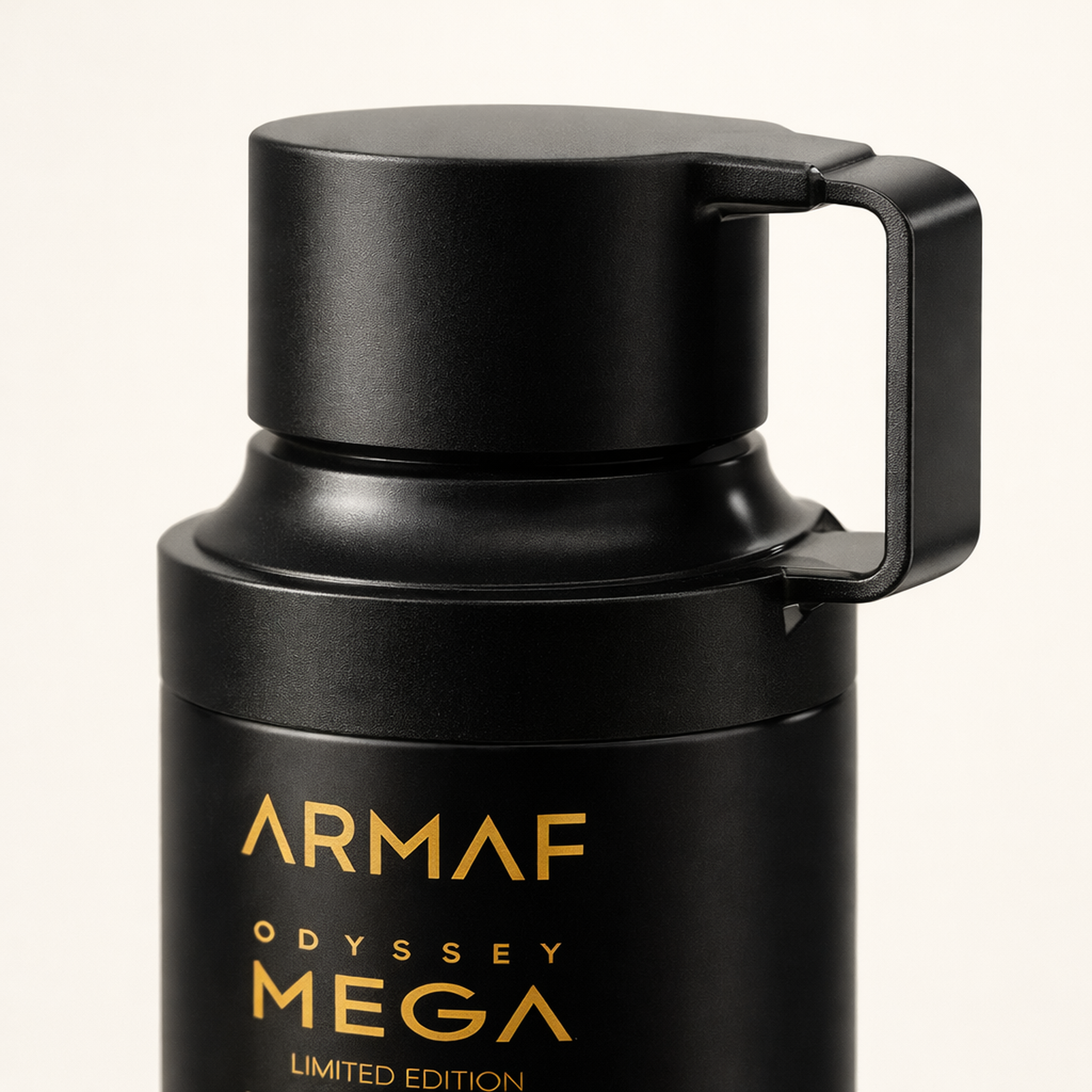 Armaf Odyssey Mega Limited Edition Body Spray cap macro detail gallery showcase