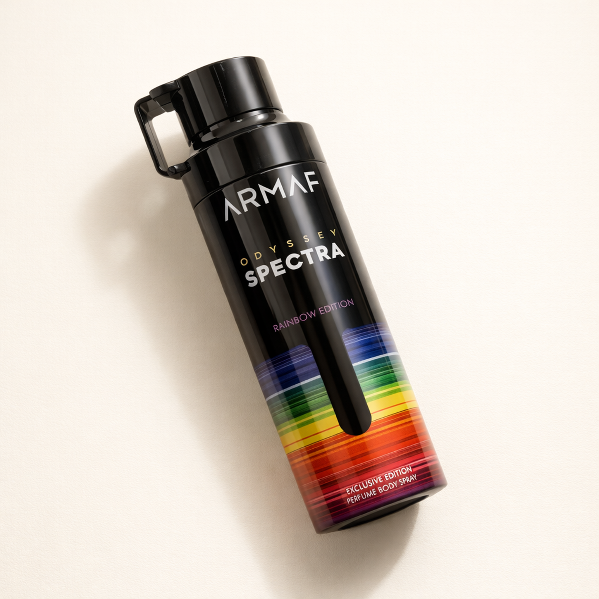 Armaf Odyssey Spectra Rainbow Edition Body Spray angled still-life gallery showcase
