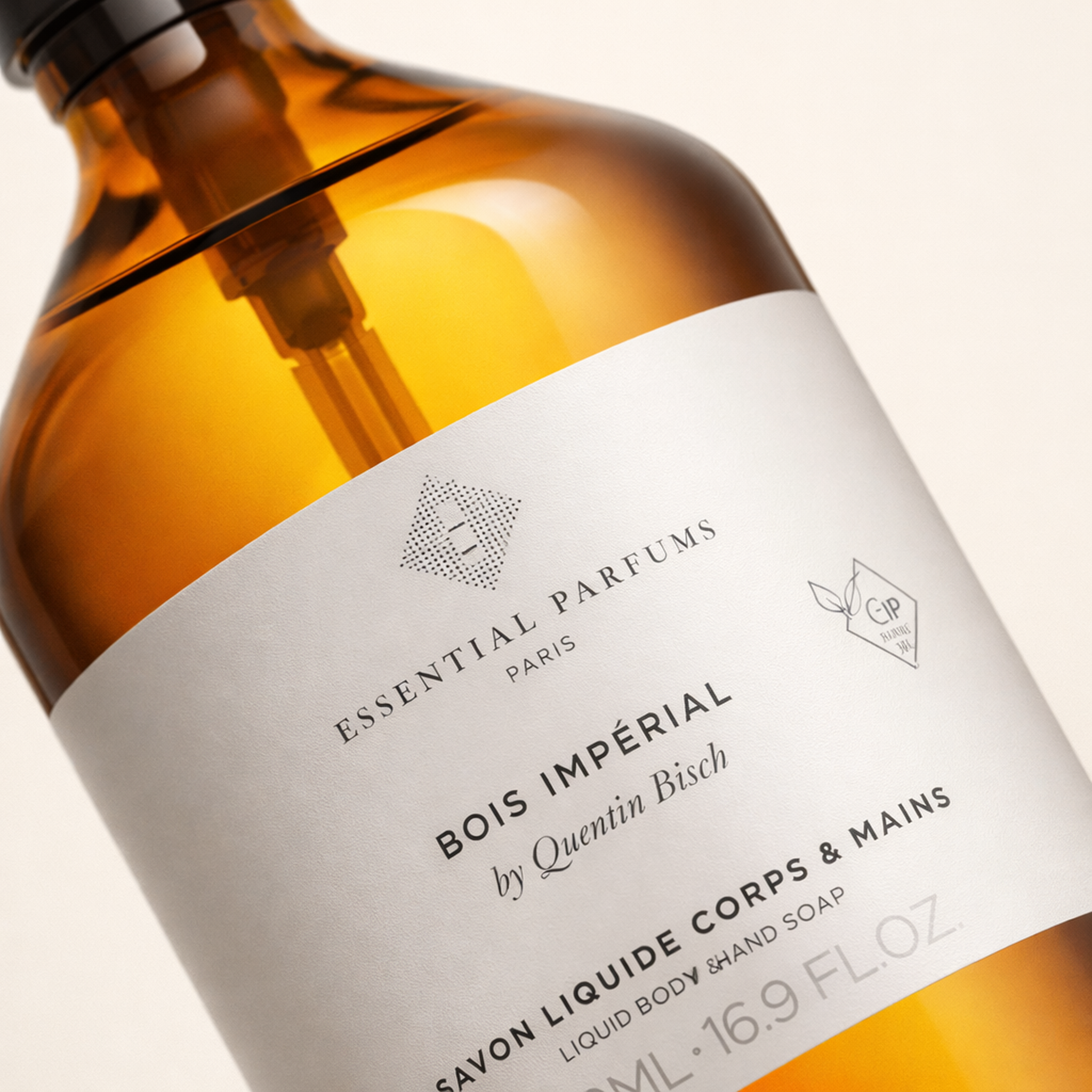 Essential Parfums Bois Impérial Soap macro label detail gallery showcase