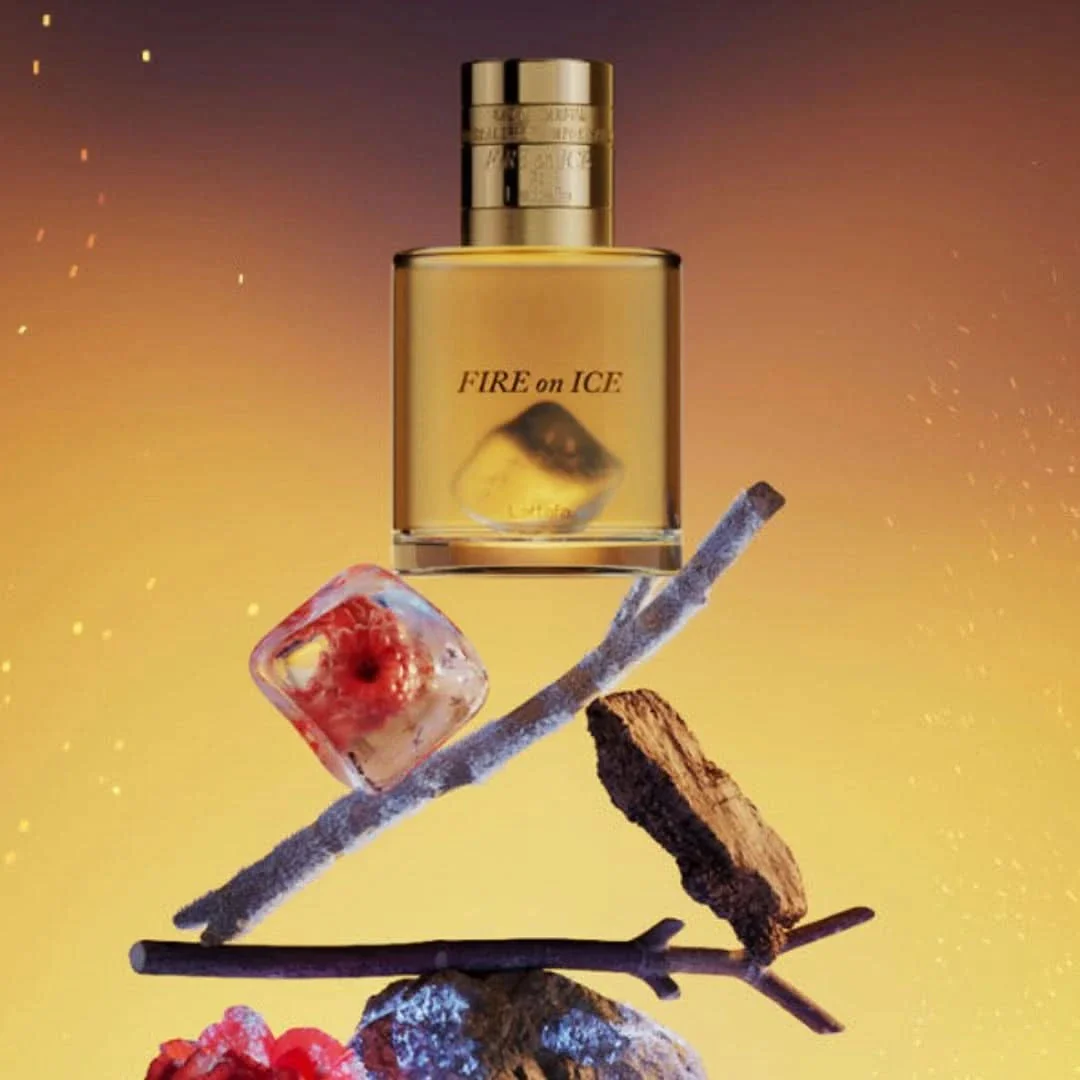 Lattafa Fire On Ice EDP fragrance notes image