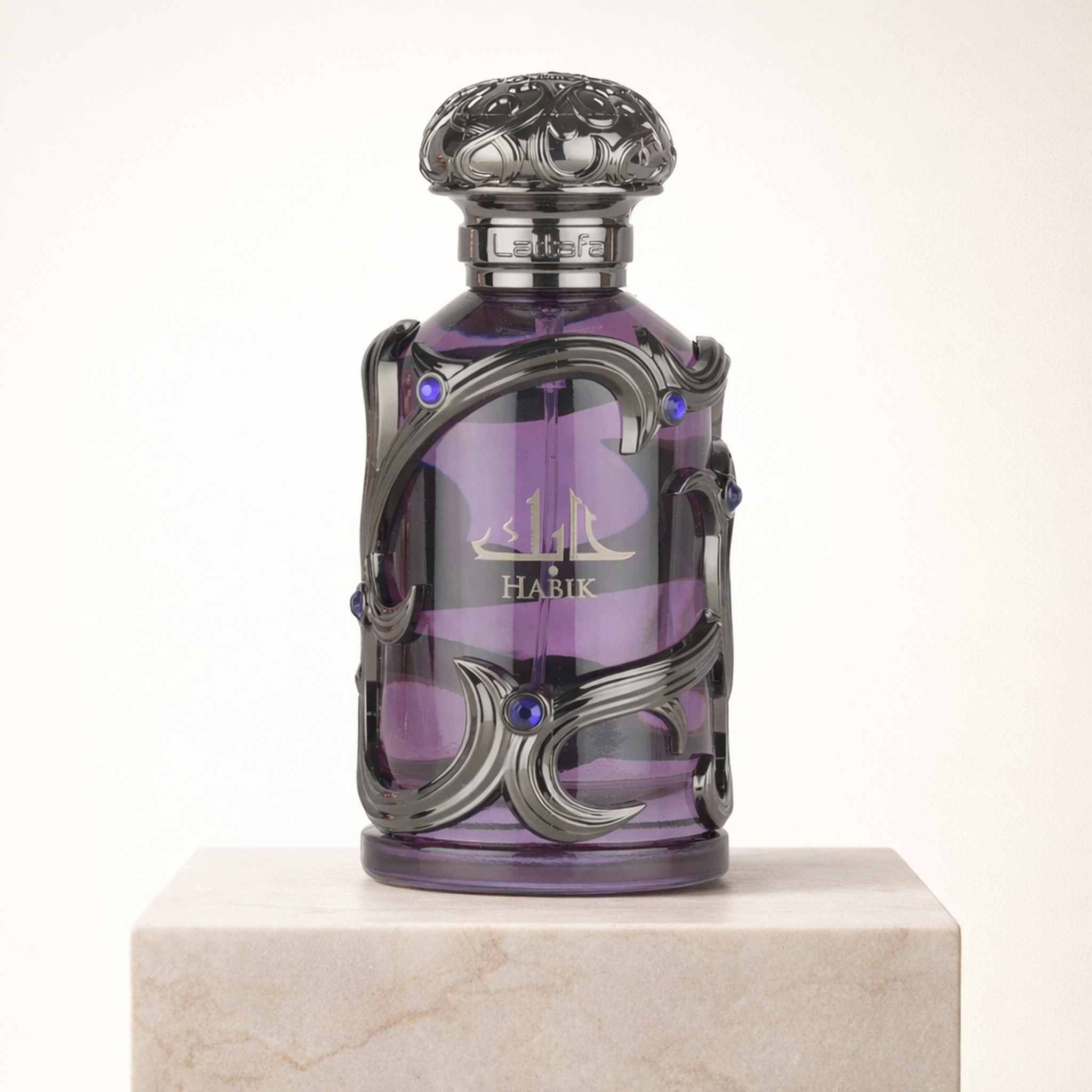 Lattafa Habik EDP For Men upright pedestal gallery showcase