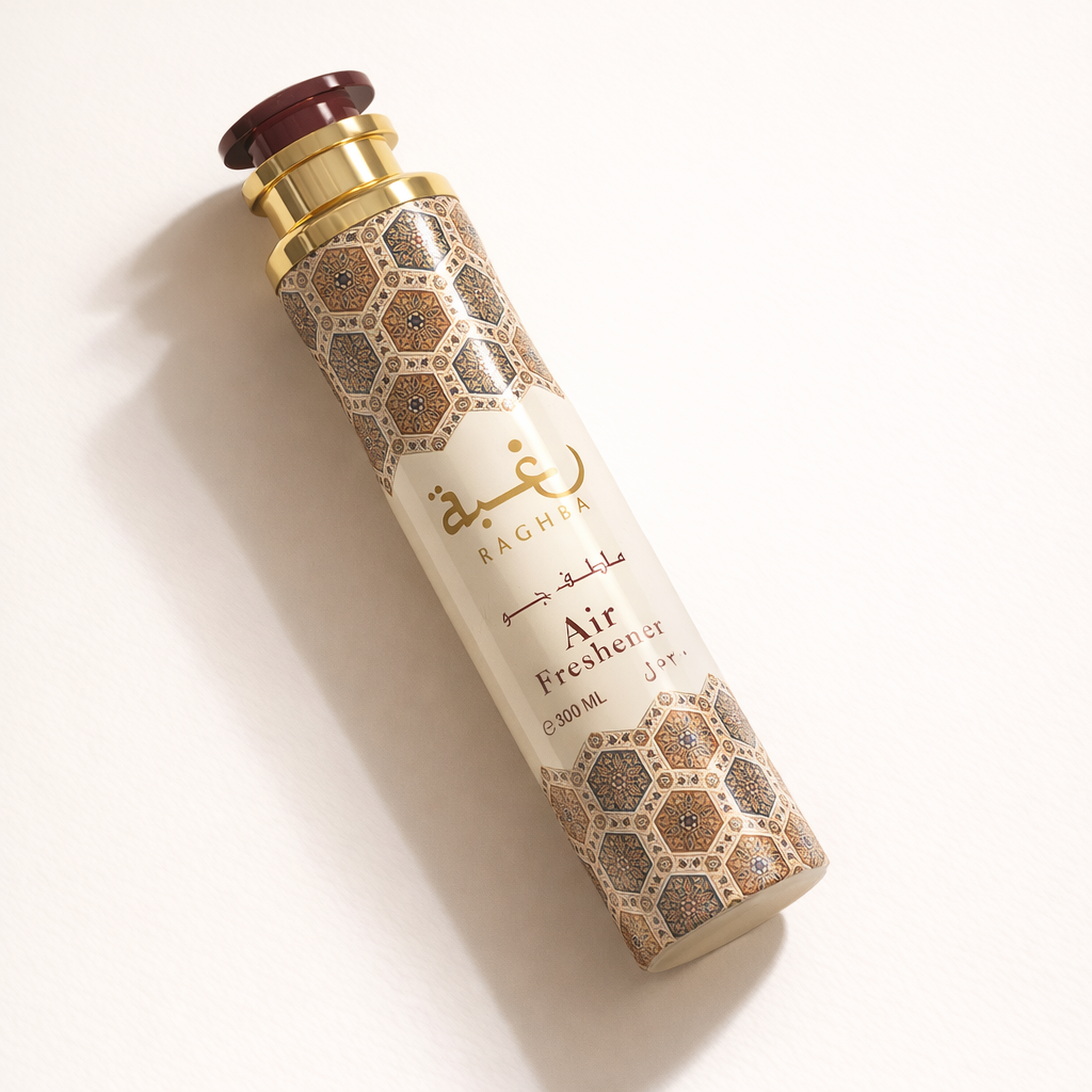 Lattafa Raghba Air Freshener angled still-life gallery showcase