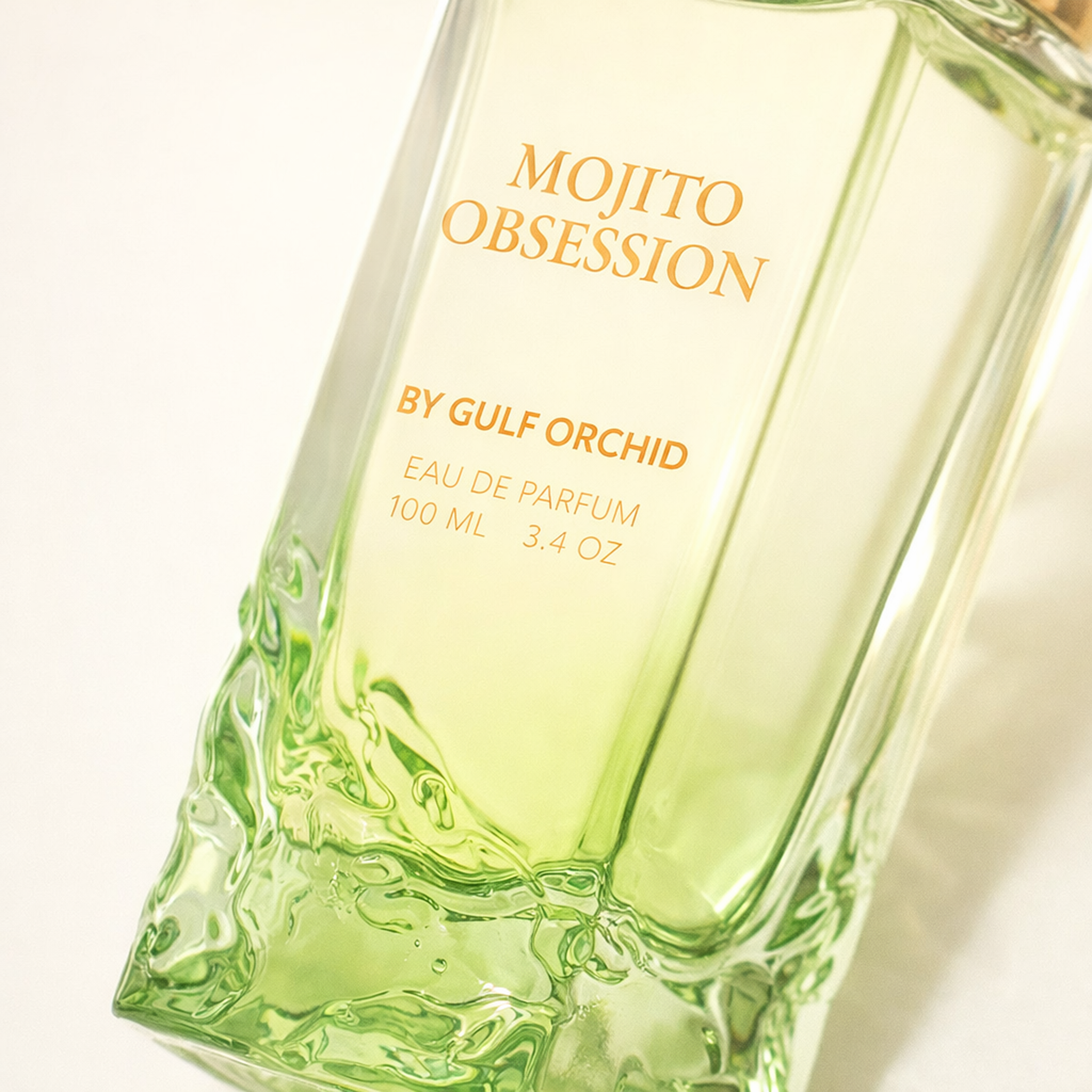 Gulf Orchid Mojito Obsession EDP macro label detail gallery showcase