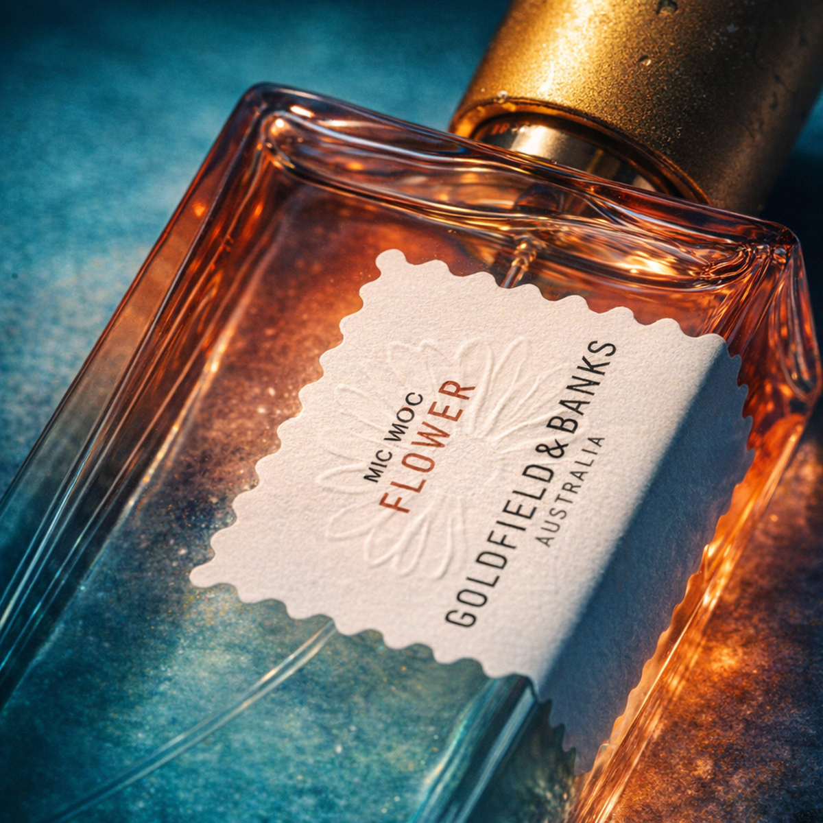 Goldfield & Banks Pacific Rock Flower EDP macro label detail gallery showcase