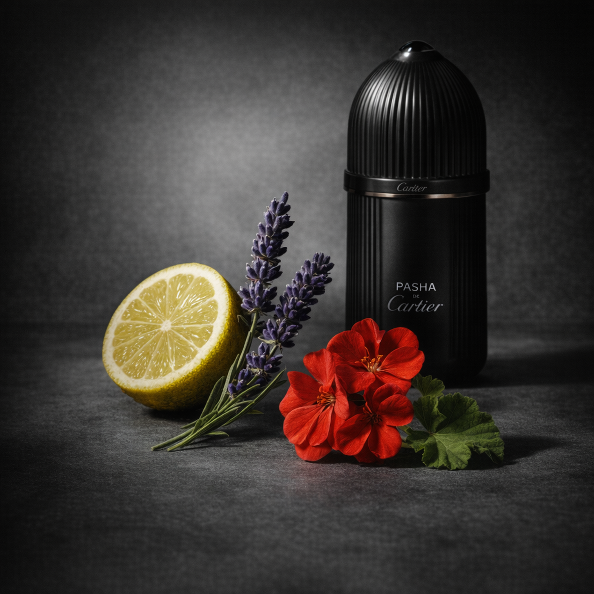 Cartier Pasha de Cartier Noir Absolu Limited Edition Parfum For Men fragrance notes image