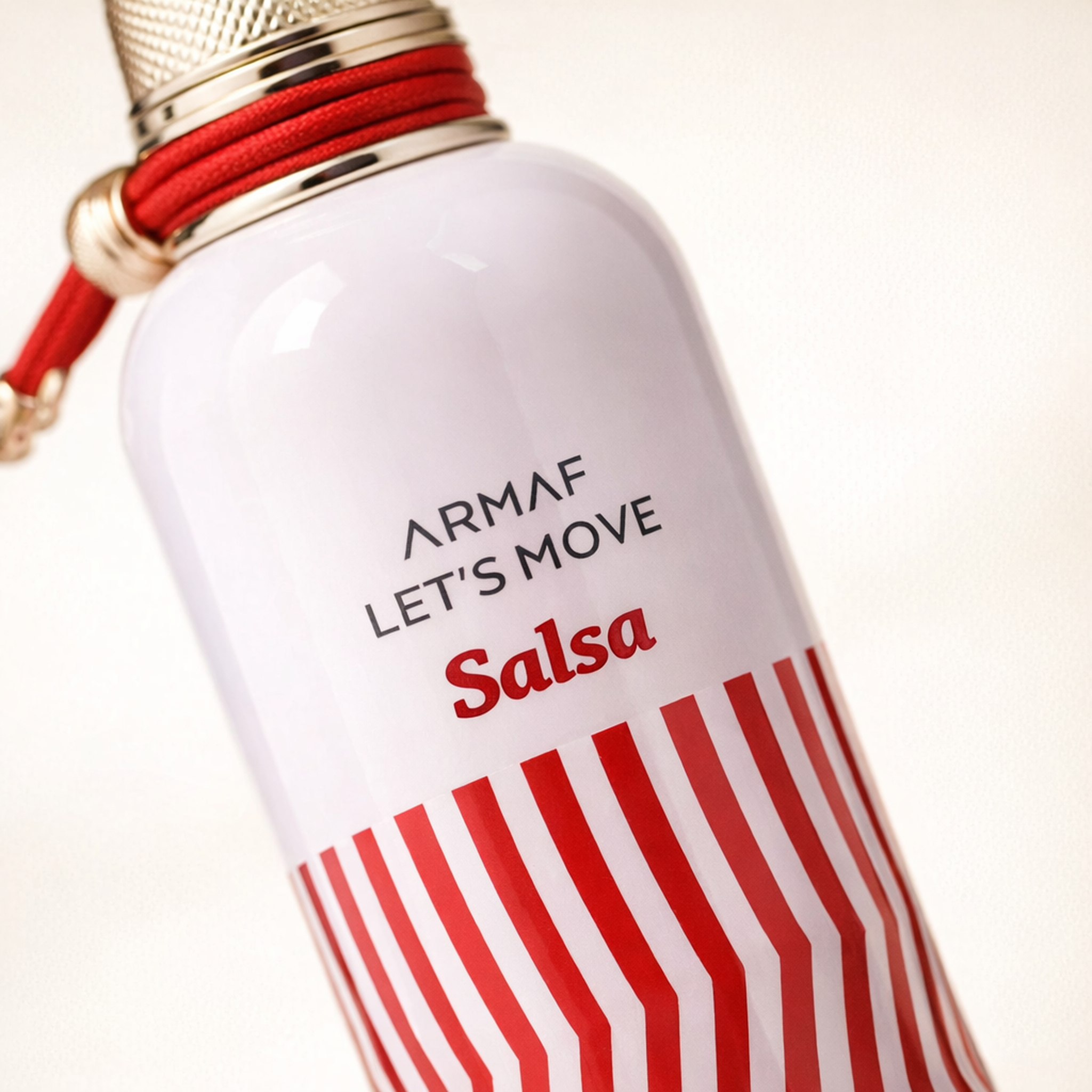 Armaf Let's Move Salsa EDP macro label detail gallery showcase