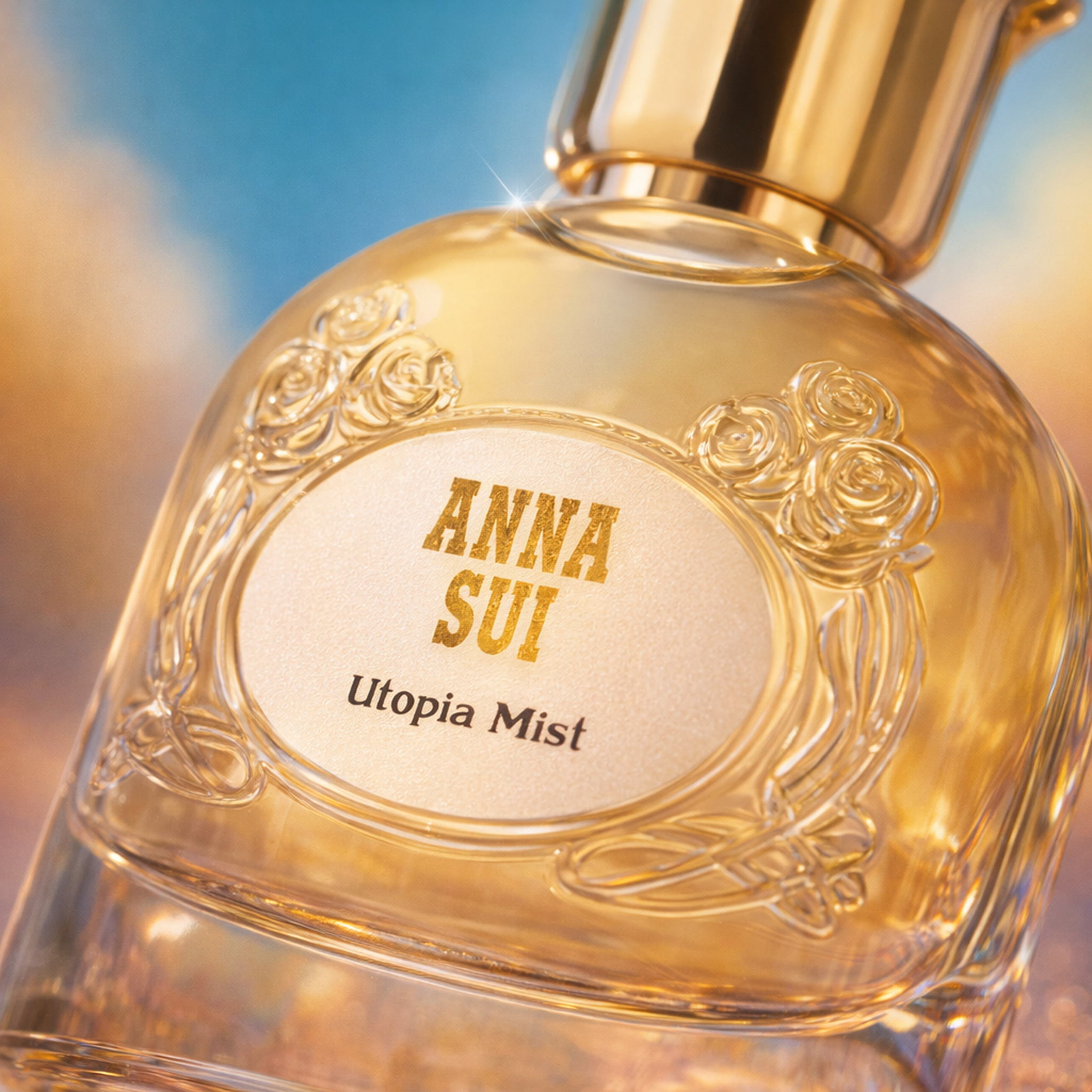 Anna Sui Wild Wonder Utopia Mist EDP for Women macro label detail gallery showcase
