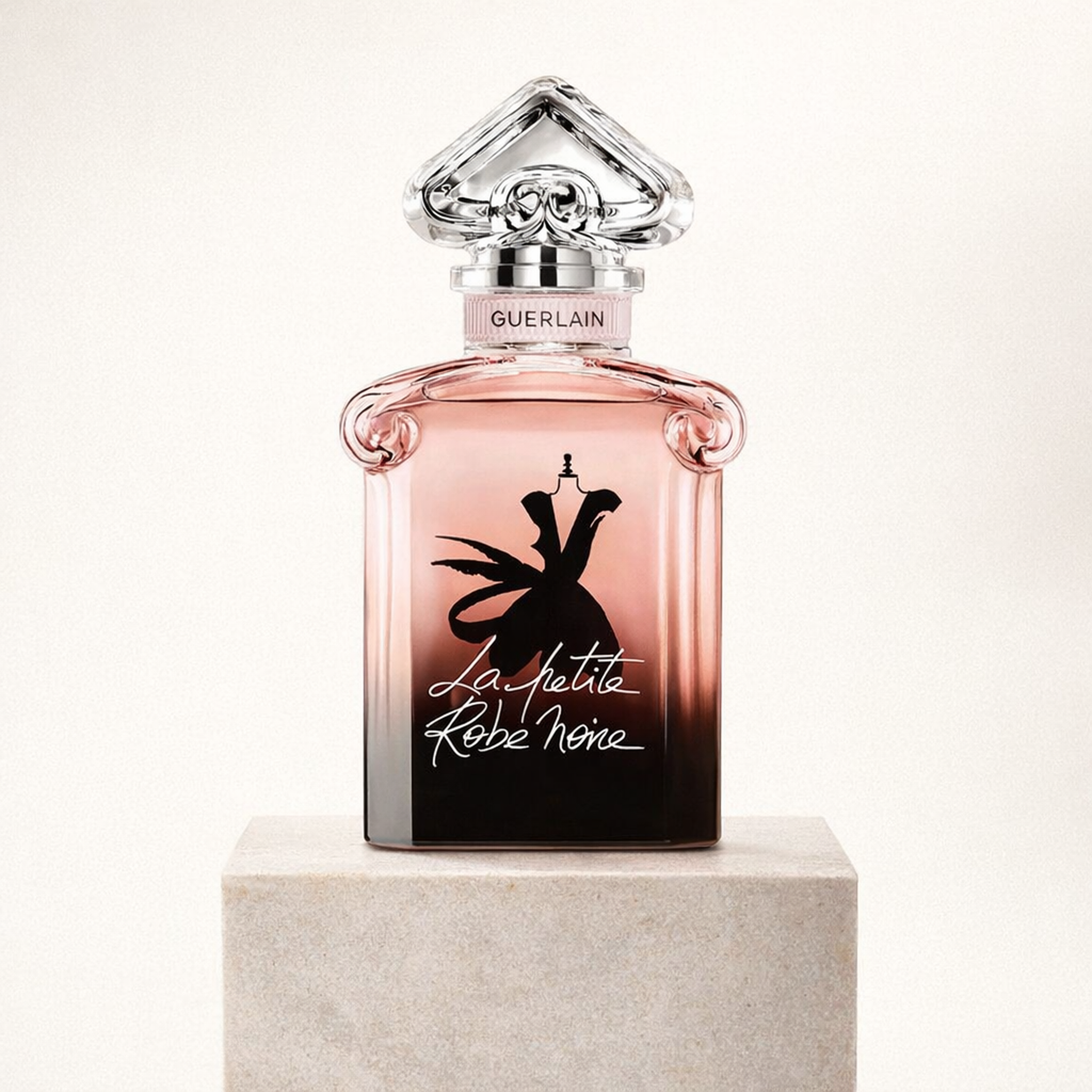 Guerlain la Petite Robe Noire Honey Rose EDP for Women upright pedestal gallery showcase