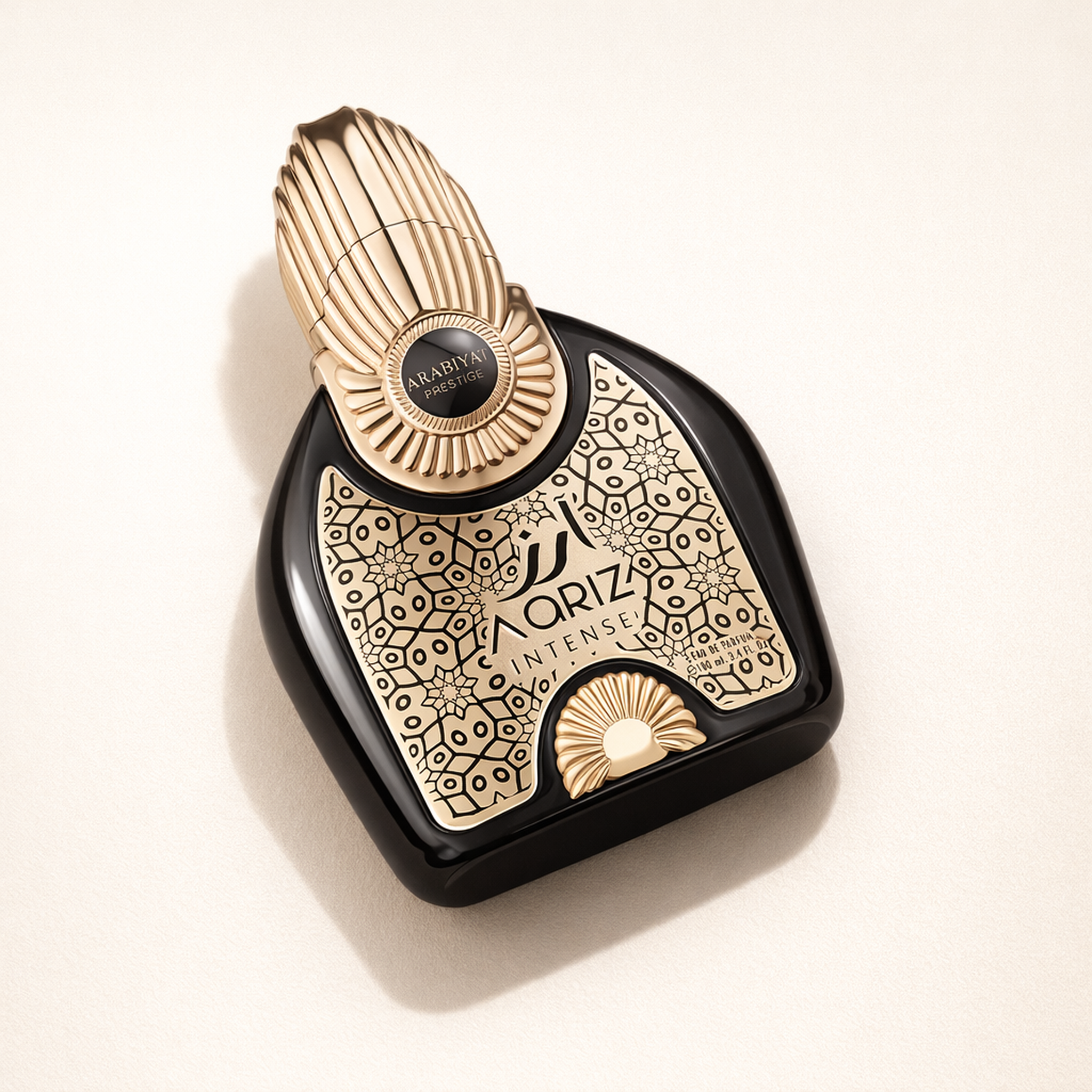Arabiyat Prestige Aariz Intense EDP angled still-life gallery showcase