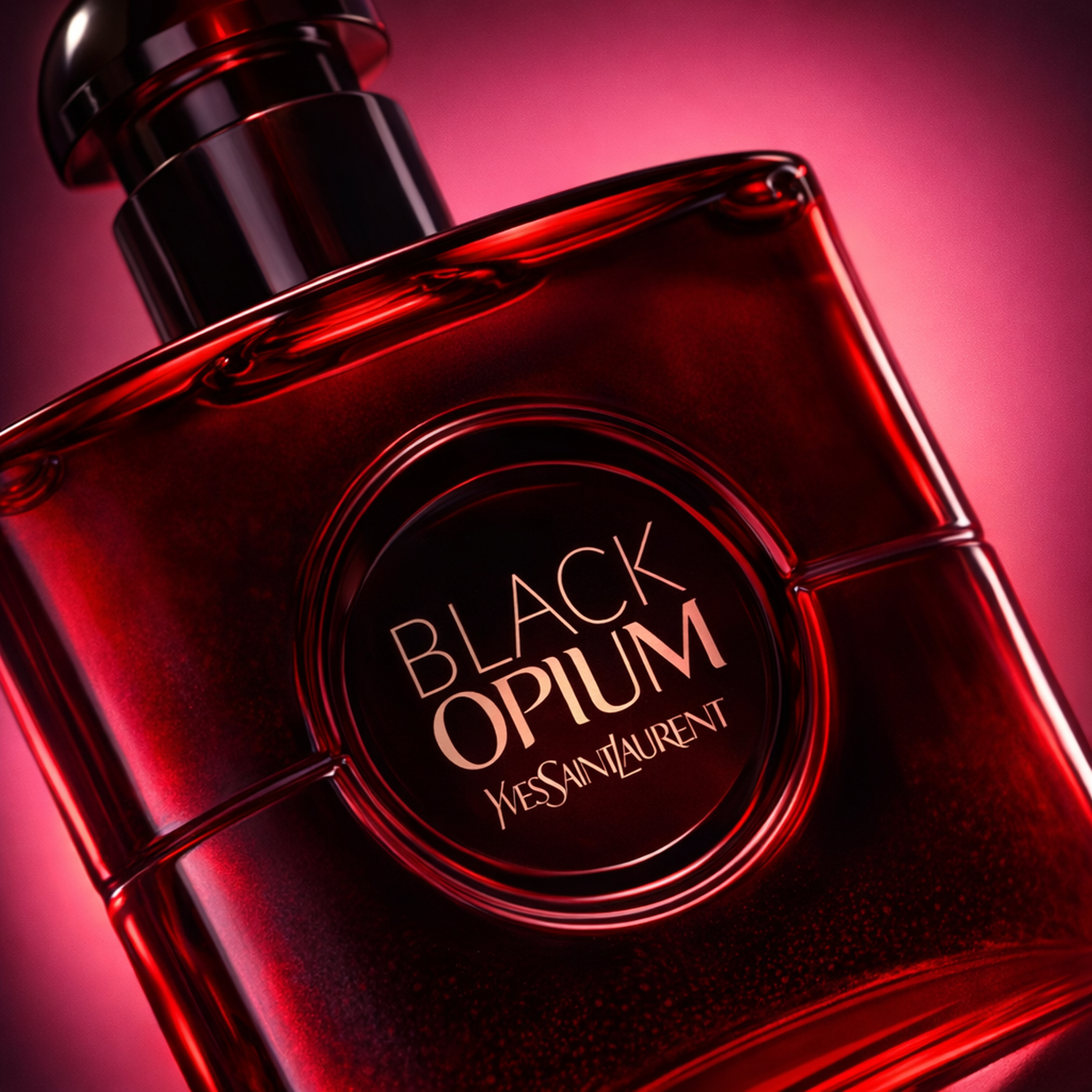 Yves Saint Laurent Black Opium Over Red EDP For Women macro label detail gallery showcase