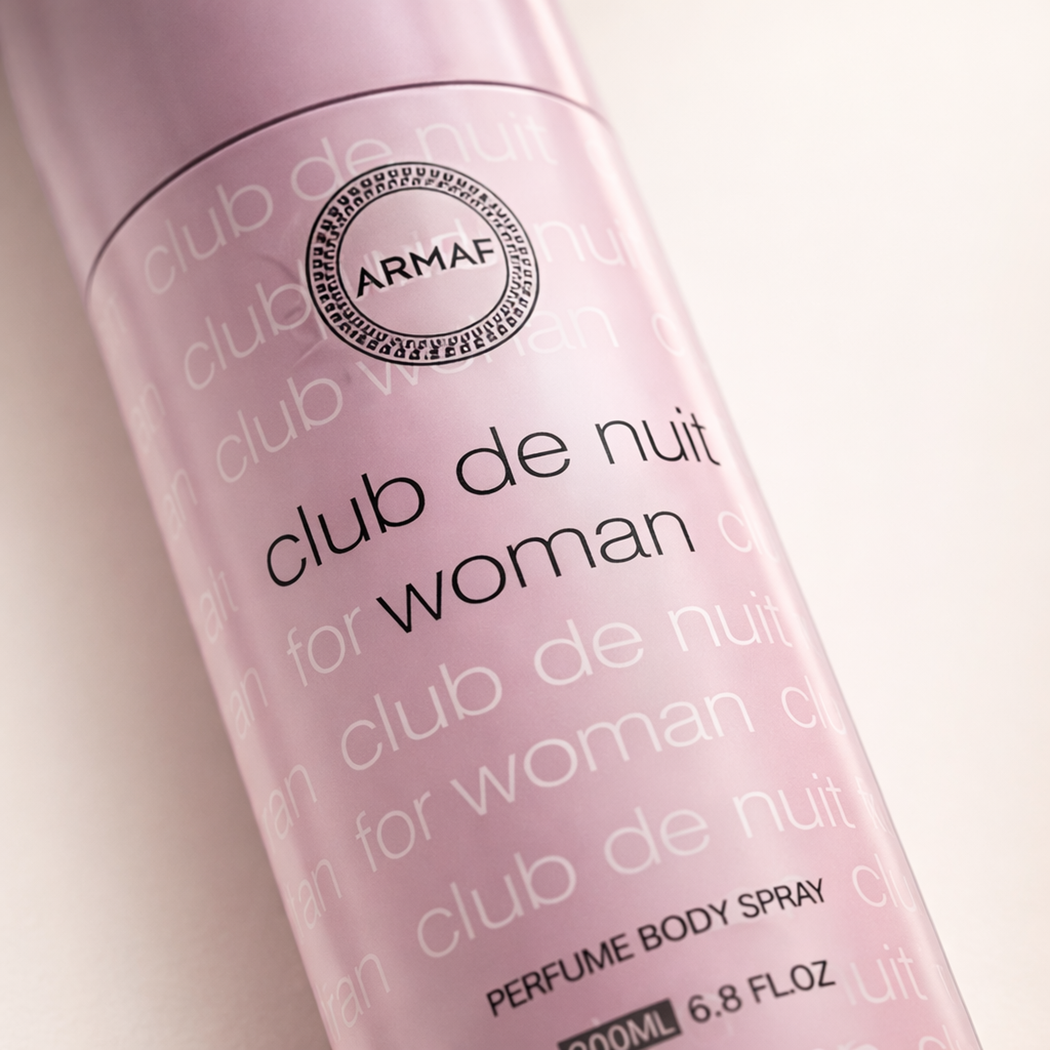 Armaf Club De Nuit Body Spray macro label detail gallery showcase