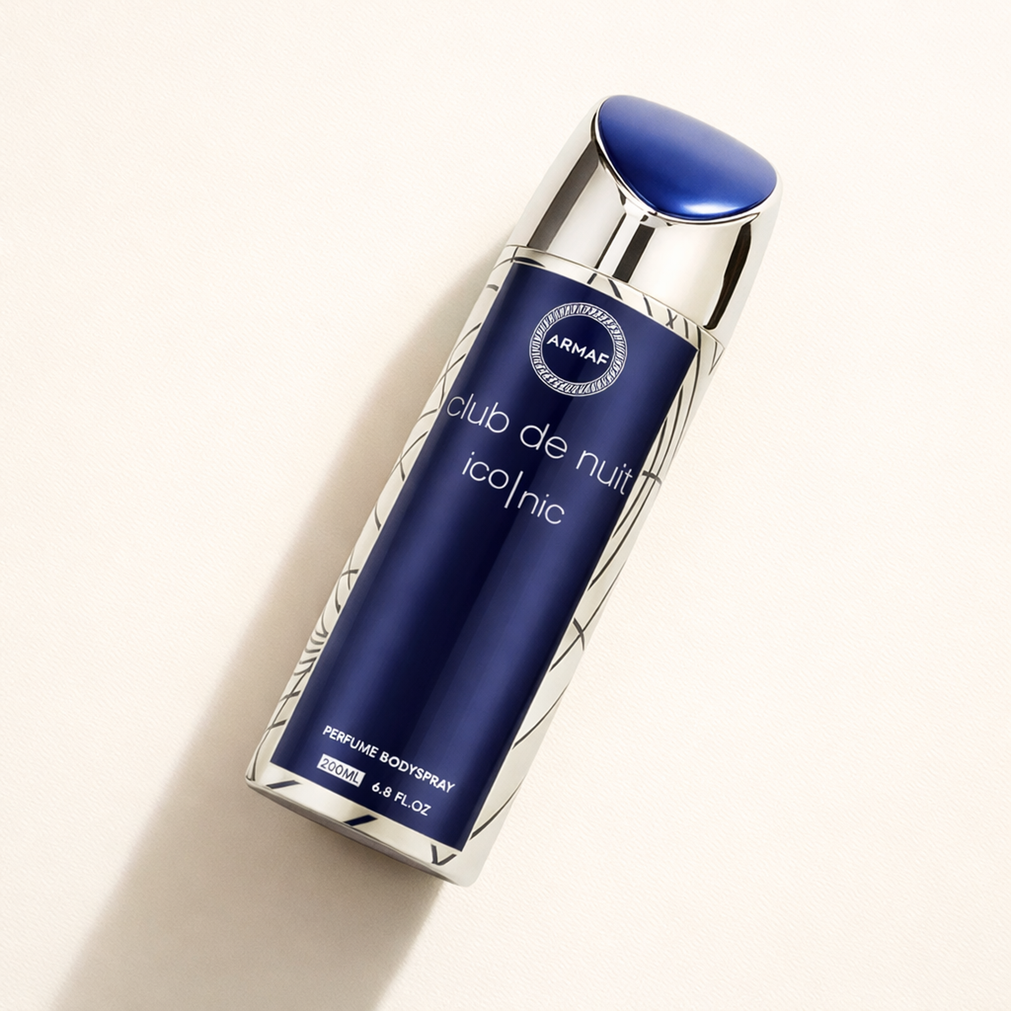 Armaf Club de Nuit Blue Iconic Body Spray angled still-life gallery showcase