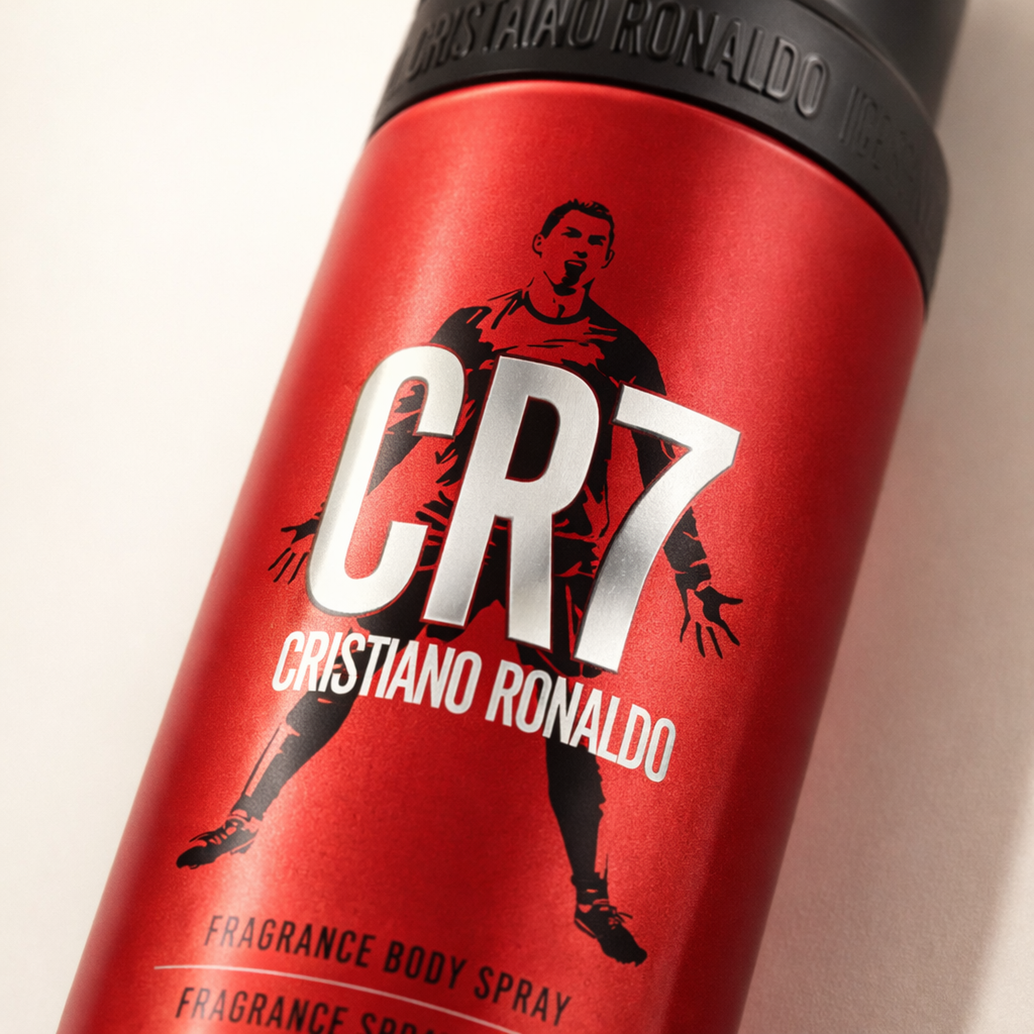 Cristiano Ronaldo CR7 Body Spray macro label detail gallery showcase