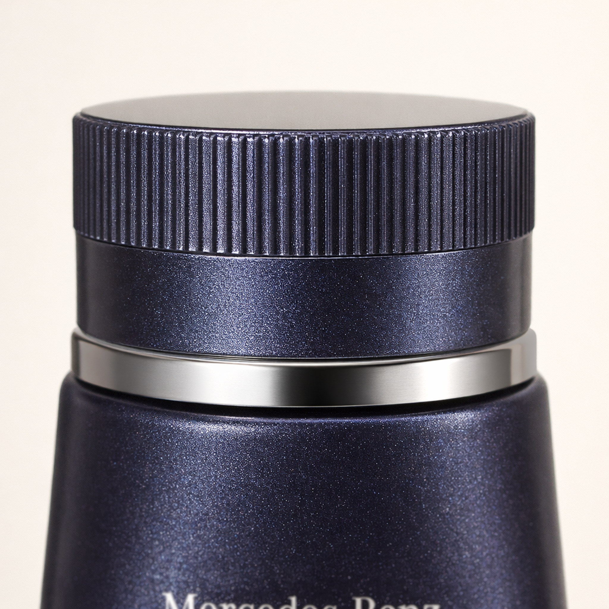 Mercedes Benz Sign Shower Gel cap macro detail gallery showcase