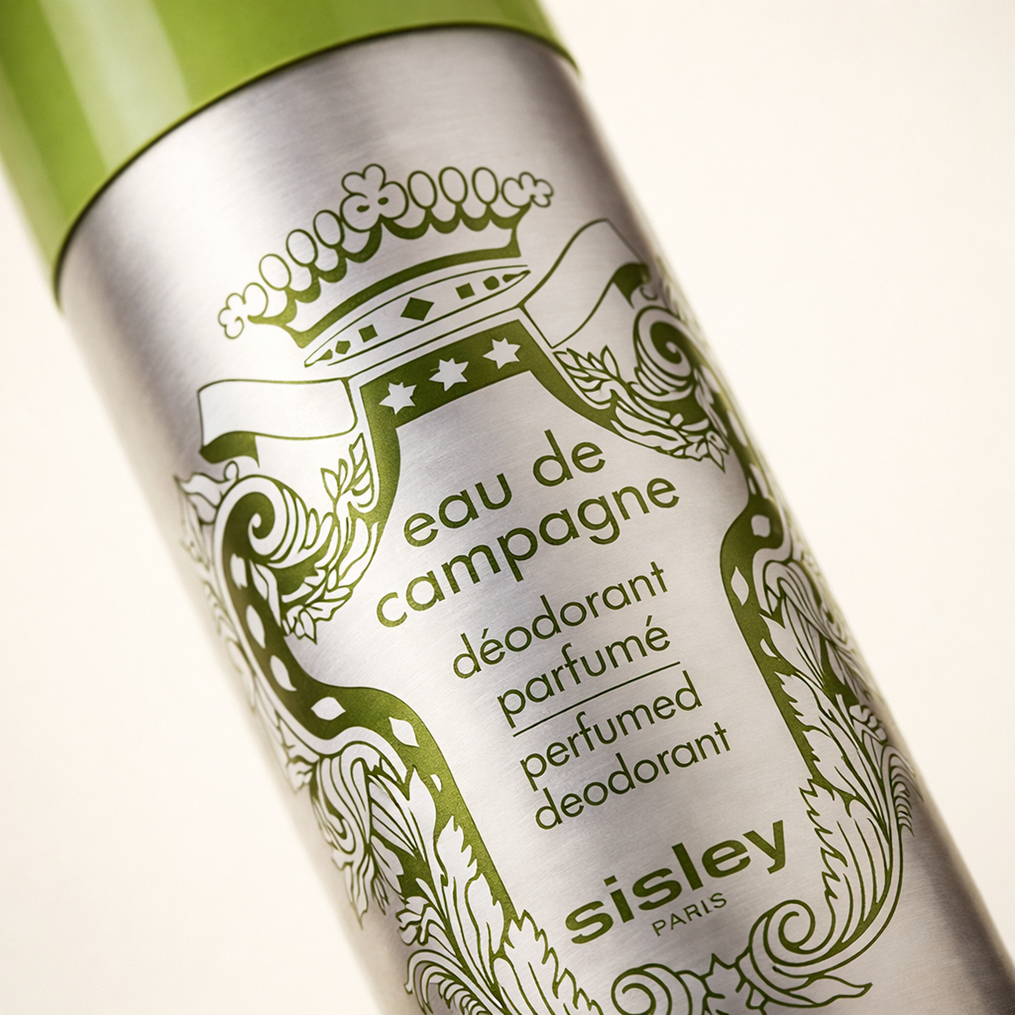 Sisley Eau De Campagne Deodorant Spray macro label detail gallery showcase