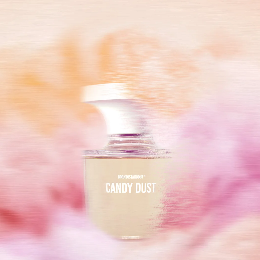 BORNTOSTANDOUT Candy Dust Cuvee Skin Gold Juice Musc X Warm Air Eau Intimite Tube Set Spray fragrance notes image