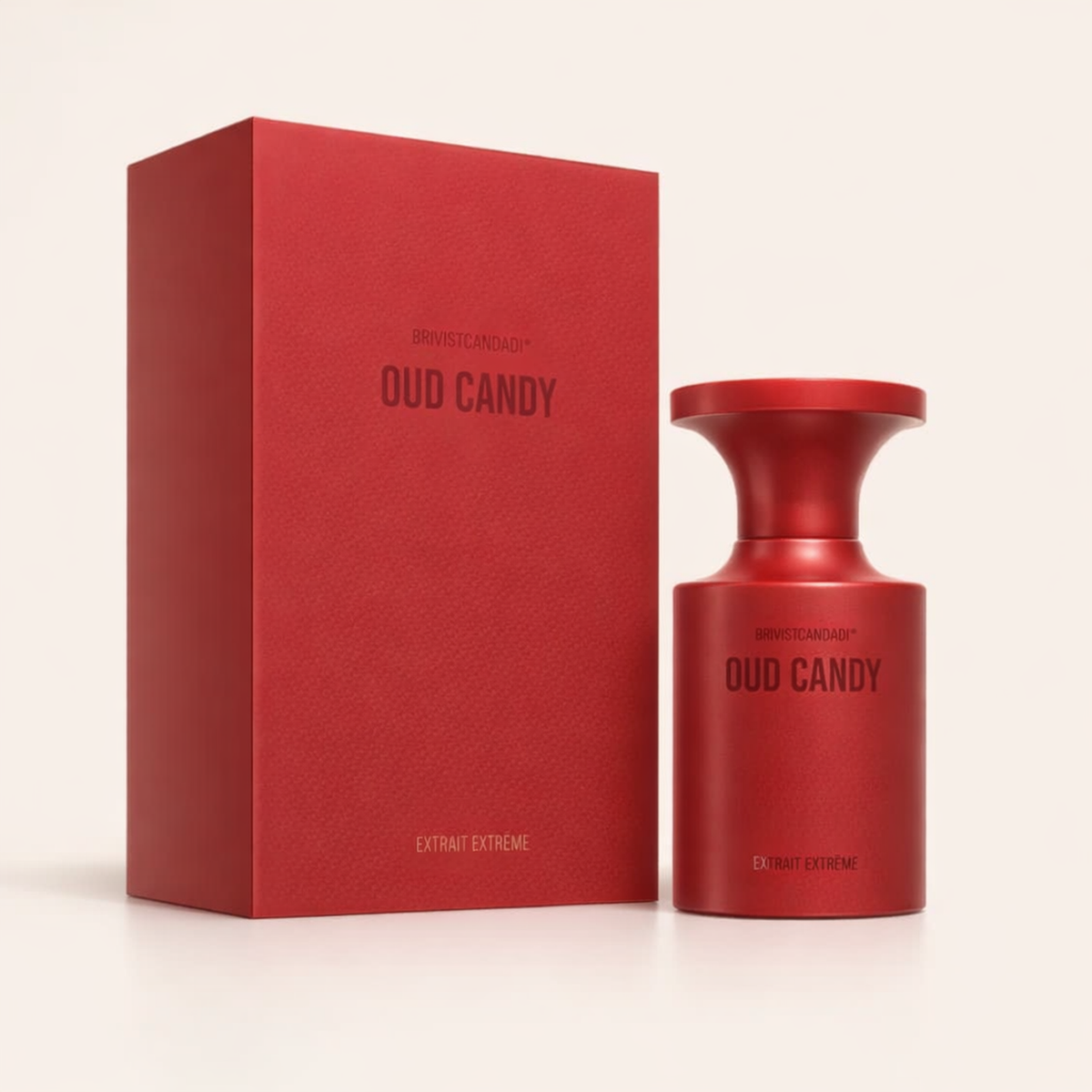 BORNTOSTANDOUT Oud Candy Extreme Extrait de Parfum packaging product shot gallery showcase