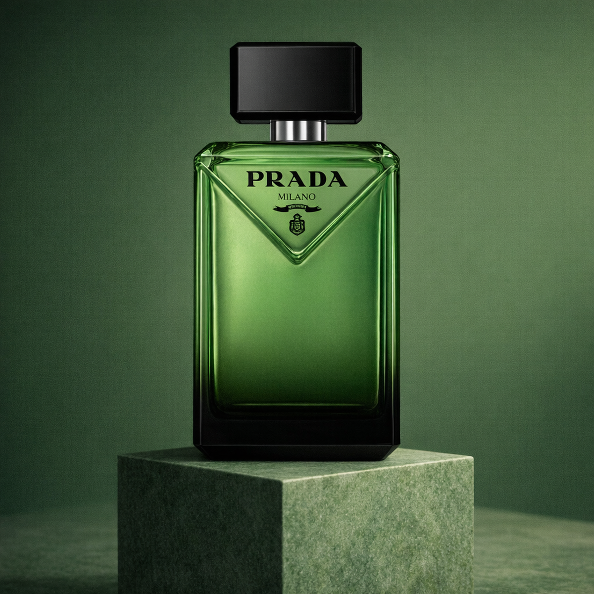 Prada Paradigme le Parfum For Men generated pedestal image