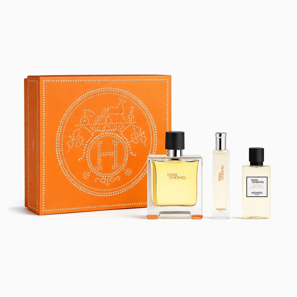 Hermes Terre D'Hermes Parfum For Men Shower Gel Gift Set OpenAI studio hero